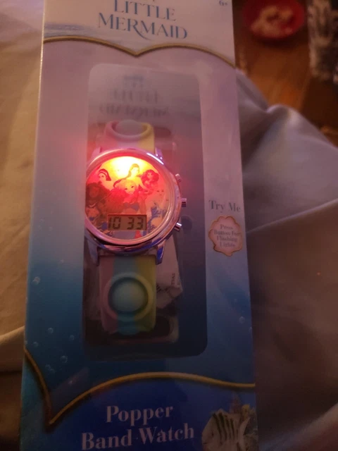 The little mermaid Flashing Watch Popper Band Watch