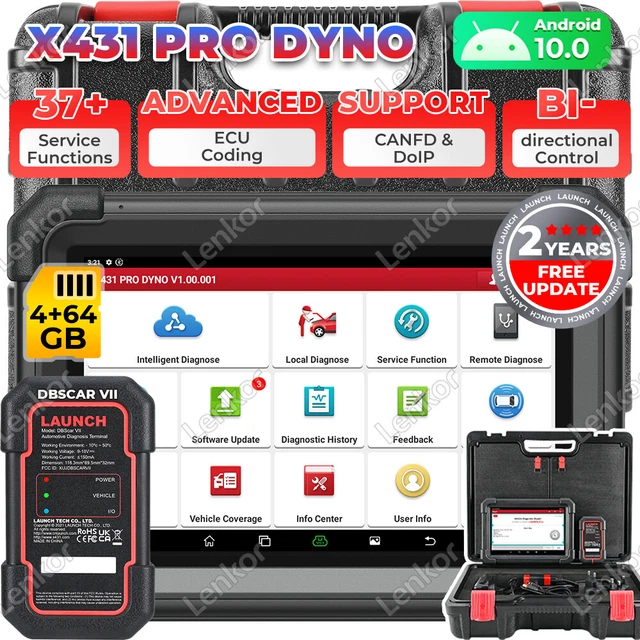 Launch X431 Elite Valise Diagnostic Land Rover Jaguar - Contrôle Bidirectionnel, Programmation Clés Et Mises à Jour Vie