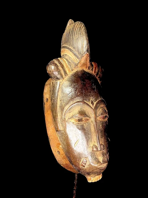 African mask antiques tribal Face vintage African Mask with unique guro -6297
