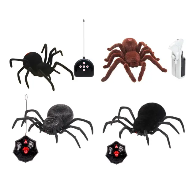 Remote Control Scary Creepy Soft Plush Spider Infrared RC  Accessories Prank