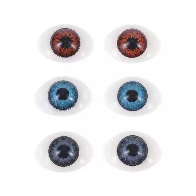 8Pcs Oval Flat Hollow Hollow Puppet Hollow Plastic Eyes  DIY Supplies