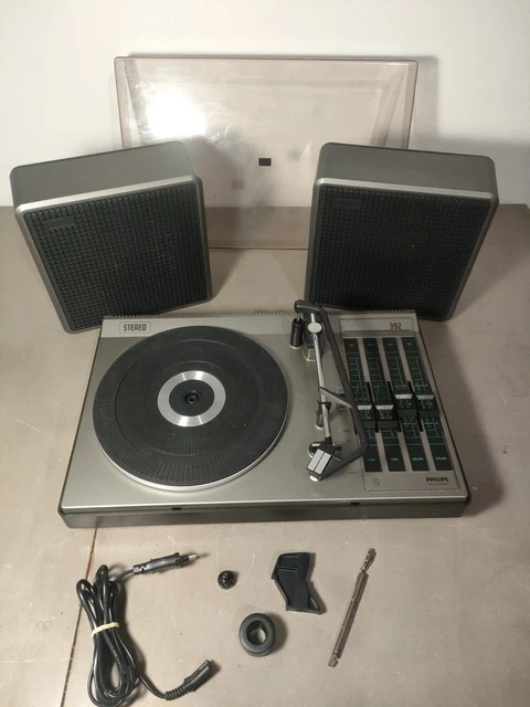 Tourne-disque Portable Philips AG 4000 - 1963 - 33/45/78 Tours - Vintage Fonctionnel