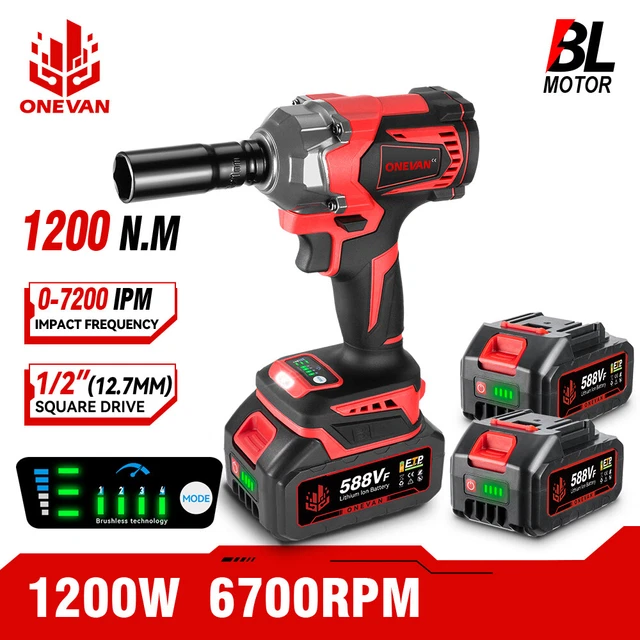 Avvitatore A Impulsi Ryobi R18IW7-0 Brushless 18V - Coppia 270 Nm Con AutoStop E LED