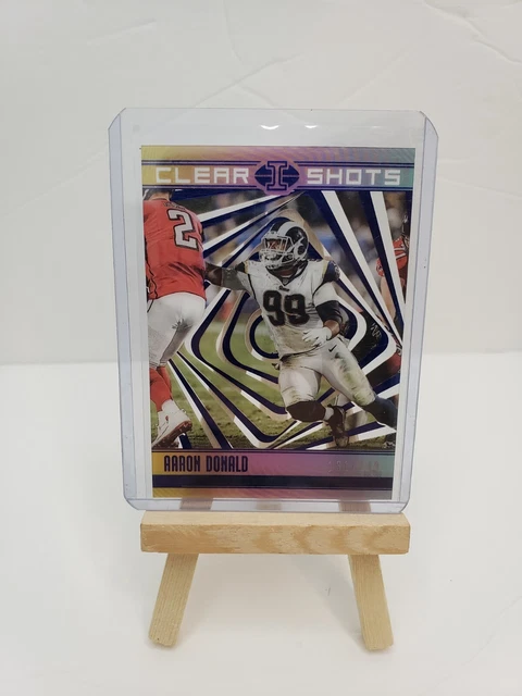 2018 Illusions Football Blue Parallel Clear Shots 131/149 Aaron Donald no. CS-AD
