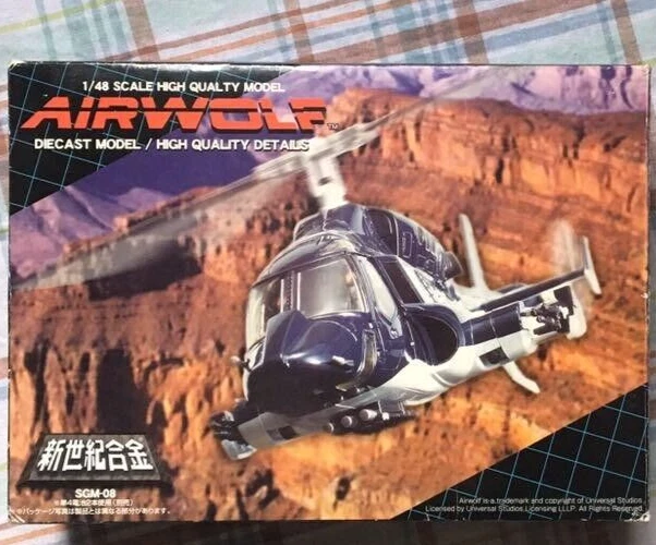Aoshima Miracle House NewCentury Alloy 1/48 Scale Die-cast Model helicopter Used