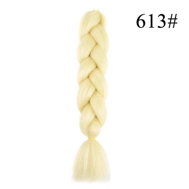 60cm Anogol Cabello Sintético Trenzado Encaje Frontal Pelucas Largas Negras