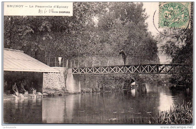 91 BRUNOY - la passerelle d'epinay.
