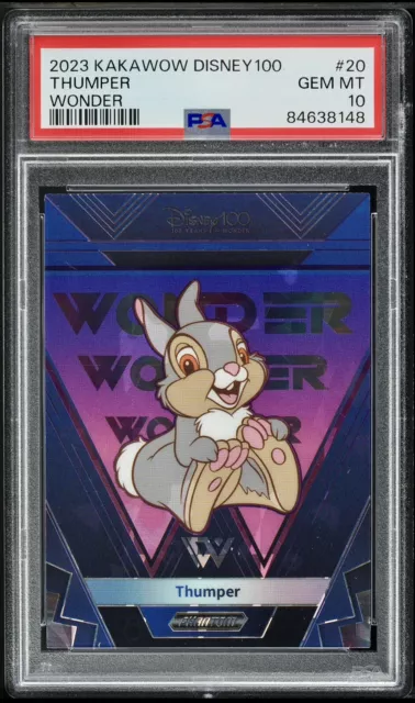 2023 Kakawow Disney 100 Years of Wonder Thumper Wonder /125 PSA 10 POP 6 Bambi