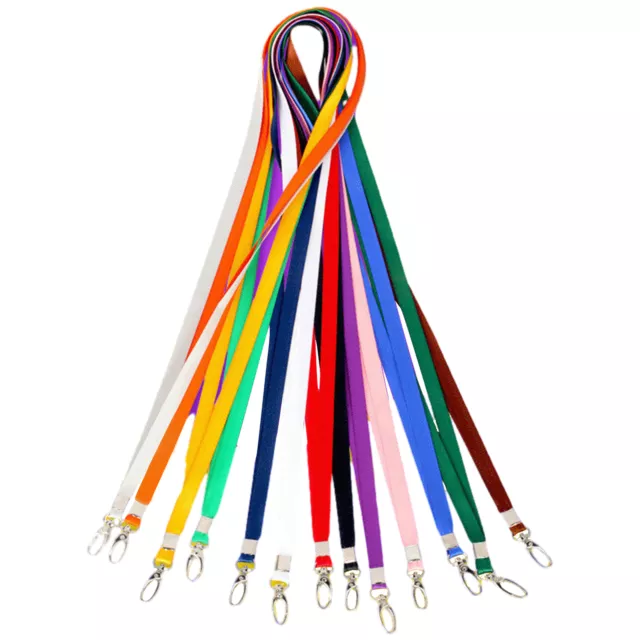 15pcs Portable Swivel Lobster Clasp Neck Lanyard For Smart Phone Random Color