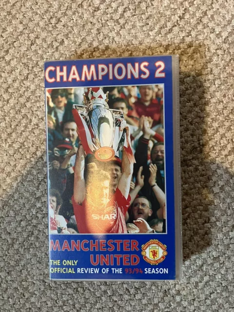 Manchester United  Champions 2  Official Review 1993 - 94 Season   Vhs Video