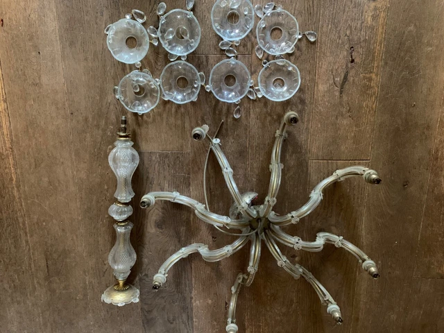 8 Arm Chandelier to Restore or Parts