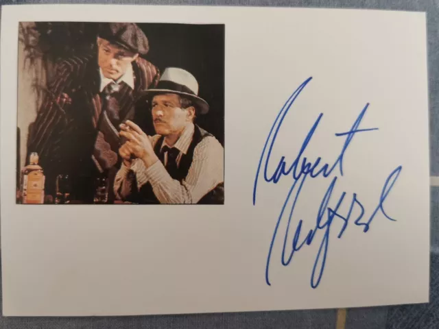 Robert Redford signierte Karte Signed Card Autogramm Autograph