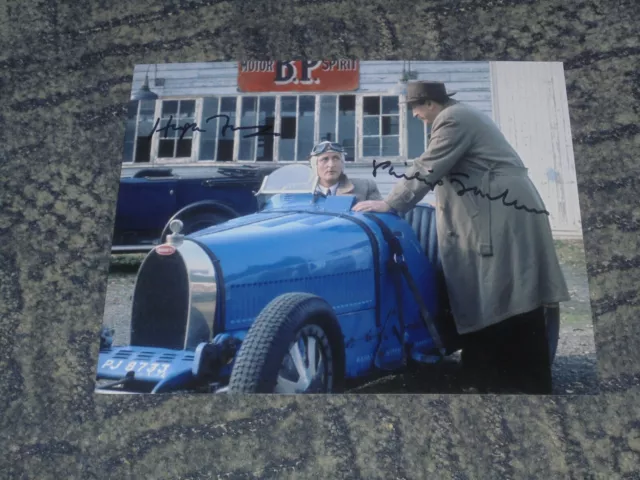 HUGH FRASER & PHILIP JACKSON - POIROT - 10x8 PHOTO SIGNED- (9)