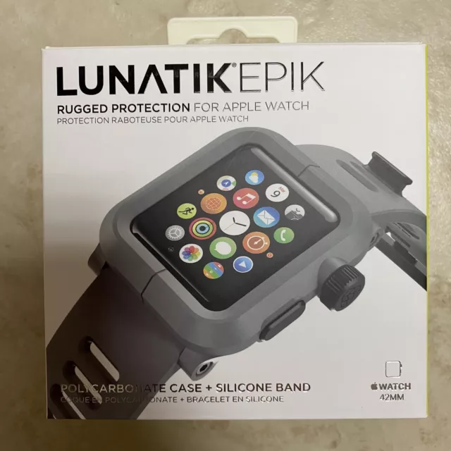 LUNATIK EPIK 004 Case Silicone Band For Apple Watch Series 1 42mm Gray Epik-004 2