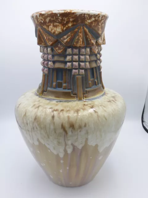 Vase Mougin Nancy en grés Irisé période art déco