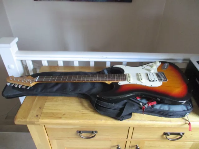 Aria STG Series Electric Guitar in Sunburst - Not Working