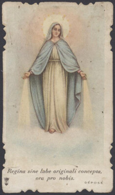 9143 Regina Virginum  Santino Santa Lega Eucaristica SLE S.L.E 