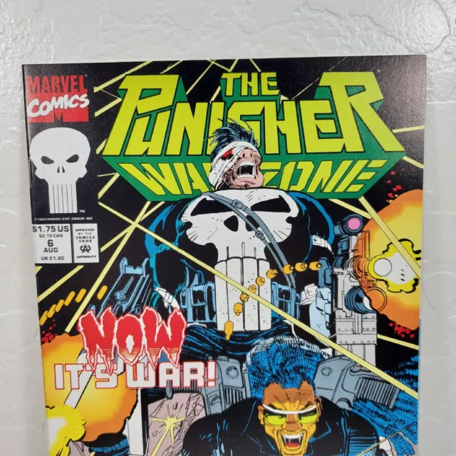 Marvel Comics The Punisher: War Zone #6 Vol. 1, 1992 Vintage Comic Book 2