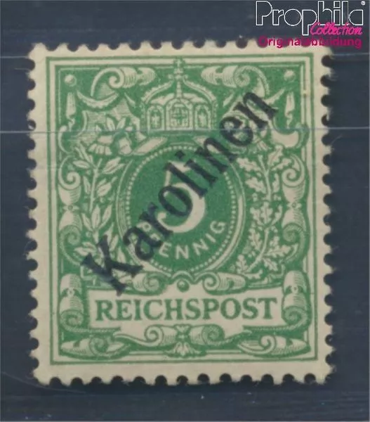 Briefmarken Karolinen (Dt.Kolonie) 1900 Mi 2I, diagonaler Aufdruck mit Fal(82968