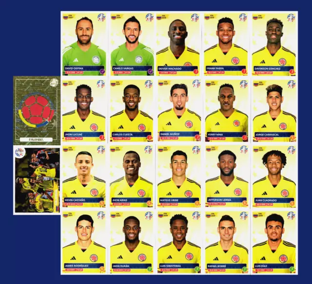 COLOMBIA NATIONAL TEAM Panini Copa America 2025 *USA SELLER