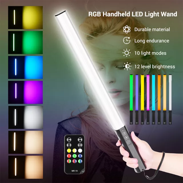 LIYADI RGB Handheld LED Light Wand Rechargeable Photography Light Stick L4K6