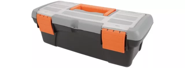 Small Tool Box Hobby Storage Case Box With Removable Tray Carry Handle Organiser