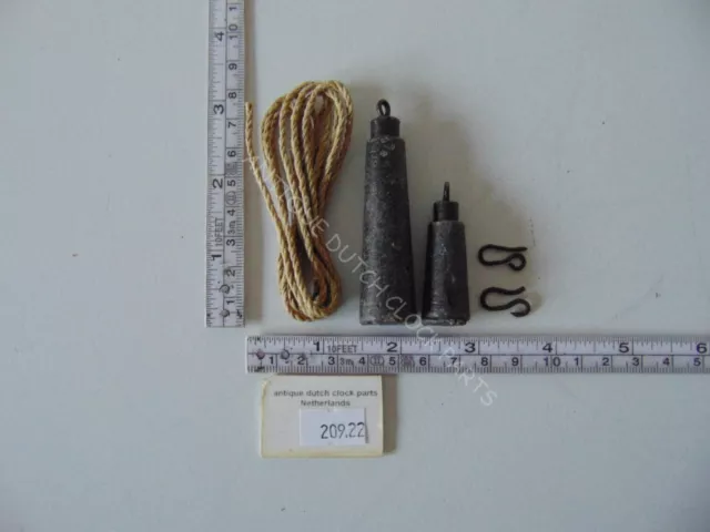 Complete Set Weight + Counter Weight For Alarm Of French Comtoise Or Morbier ... Complete Set Weight + Counter Weight For Alarm Of French Comtoise Or Morbier ...