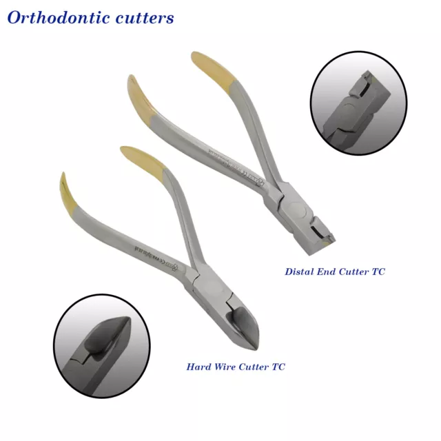 Dentaire Orthodontique Distale Fin Rigide Câble Pince TC Instruments