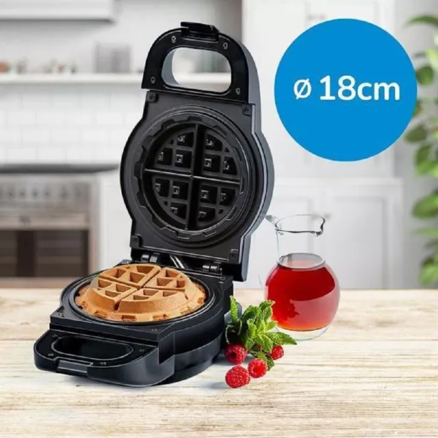 Powerxl Gaufrier Waffle Star Noir Diamètre 18 CM Anti-tropf-rinne 2