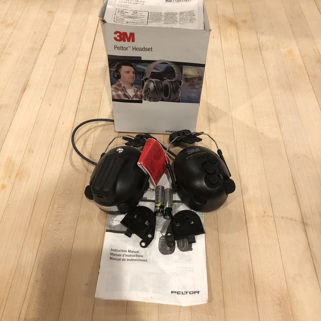 3M Peltor Tactical Helmet Mounted Headset Earmuff (Helmet Not Included) Open Box