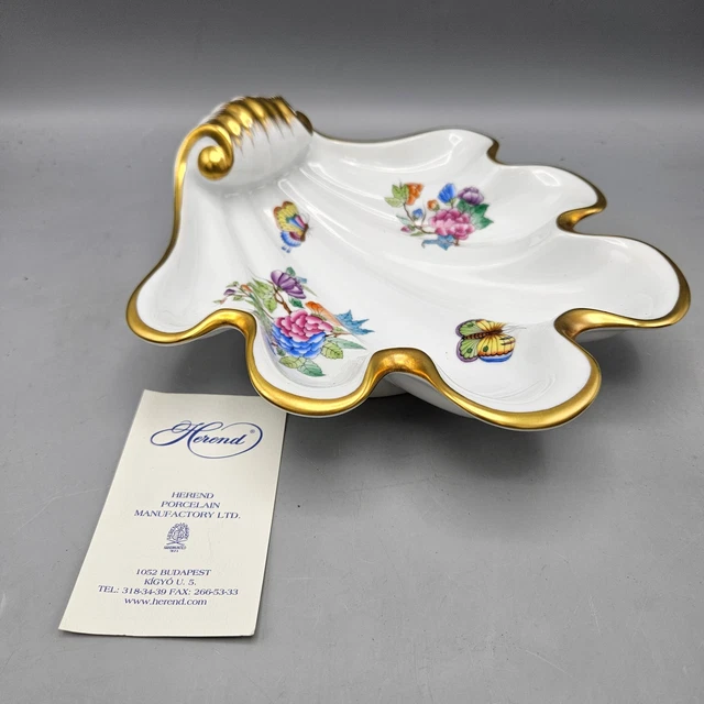 Large Herend Queen Victoria 7521 / VA Shell for Dish