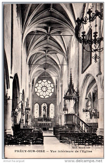 95 PRECY SUR OISE - interieur de l'eglise