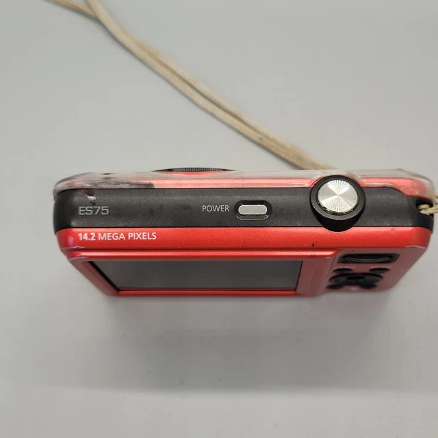 Samsung ES75 14,2 megapixel fotocamera digitale compatta testata in rosso 3