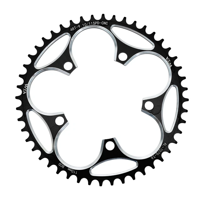 NOS vintage CHAINRING - 46 - Plateau acier chromé BCD 95 velo vintage