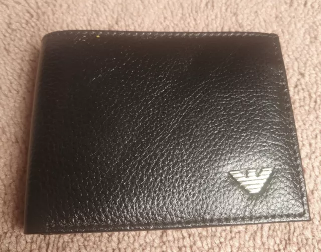 armani leather wallet