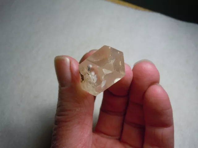Cristal quartz double terminaison pierre minérale naturelle Arkansas 139 carats 2