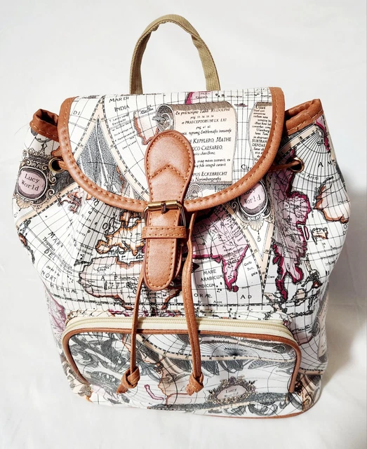 EUROPAC COLLECTION RUCKSACK Globe Map World Print Weekender  display picture 1