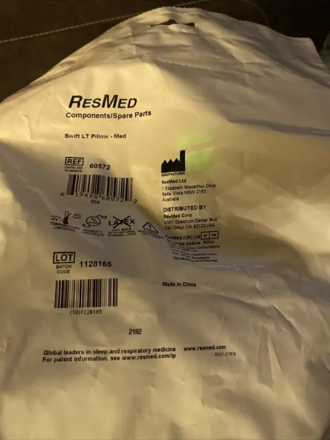 LOT OF 3 ResMed 60572 Swift LT MEDIUM NASAL PILLOW FACTORY SEALED NEW