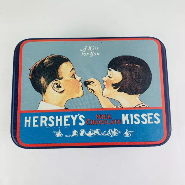 Hershey's Kisses Chocolate Tin Hinged 1994 Vintage