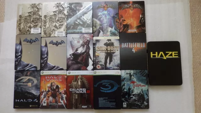 SOLO PS3 e Xbox 360 Steelbook, Batman, Halo, Dead Island, Tomb Raider (SENZA GIOCHI) 2