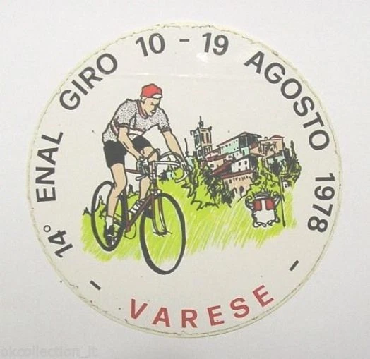 Autocollant Vélo Vintage OLMO LA BICICLISSIMA – 9 Cm – Ancien Adhésif Cyclisme – Non Parfait