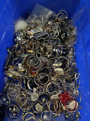 30 Mystery RING LOT OF 30!Wholesale  Rings-Fashion Jewelry-  MOSTLY sizes 6-8