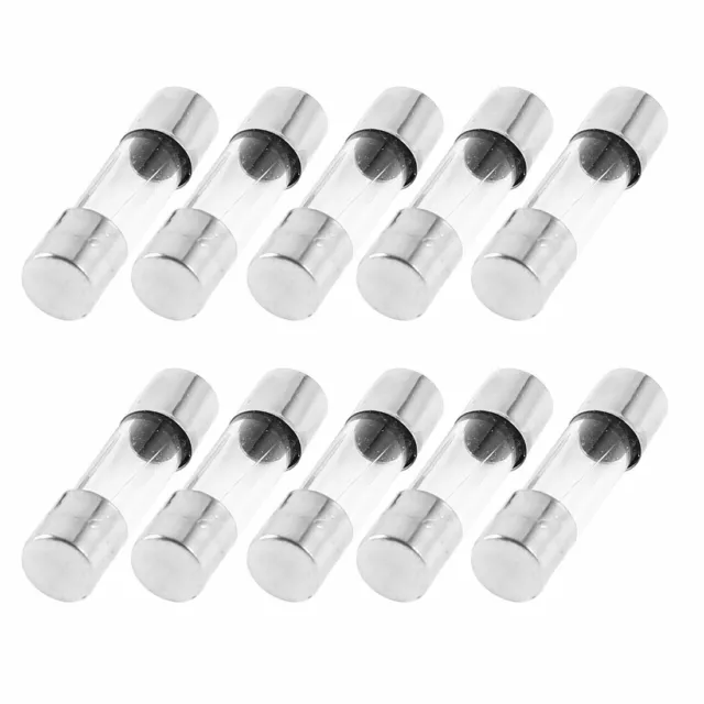 10 Pcs Coup Rapide Type Tube En Verre Fusibles 5mmx20mm 250V 3,15A