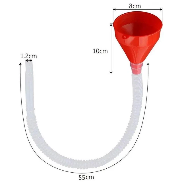 Imbuto Con Tubo Flessibile Cartrend - Lunghezza 29.5 Cm, Diametro 144 Mm, Con Filtro, Colori Assortiti - Foto 3