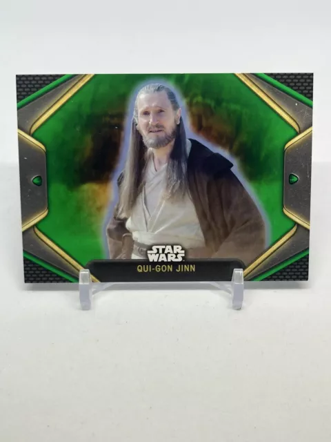 2019 Topps Star Wars Chrome Legacy Qui-Gon Jinn Darth Maul The Death of #23  pv4