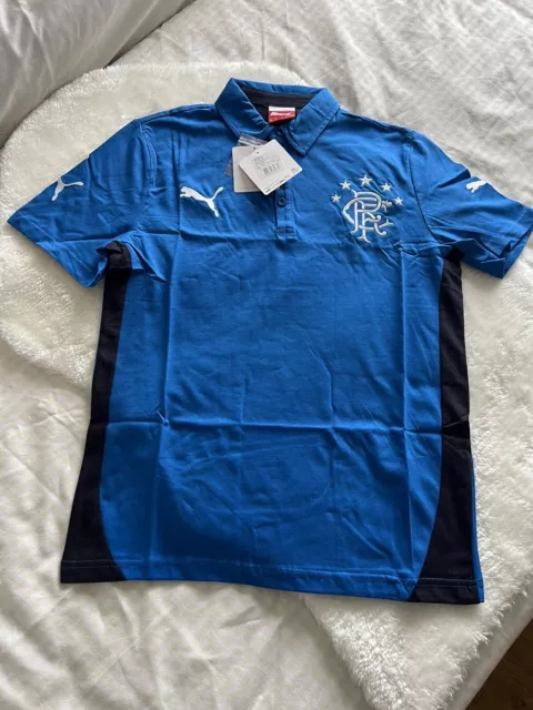 Boy’s Glasgow rangers polo shirt size YXL/32-34/14 years old