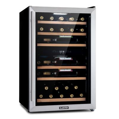 Klarstein Cantinetta Vino Cantina Enoteca Frigorifero 37 Bottiglie 112L calici bicchieri 