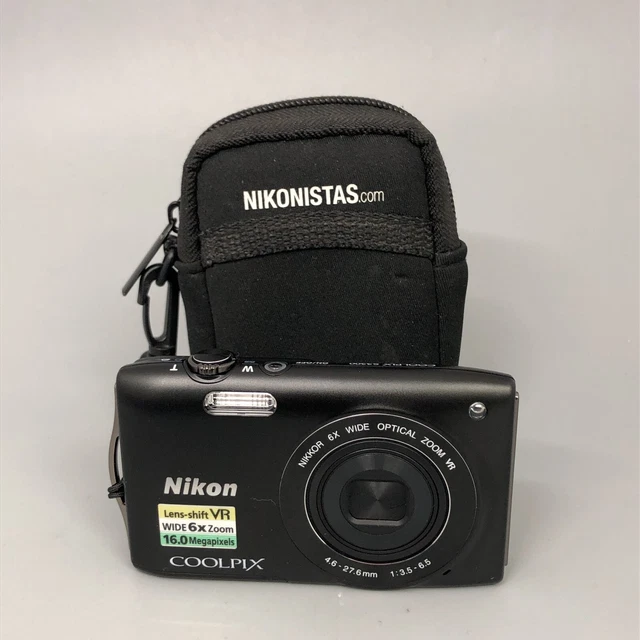 Nikon Coolpix Digital Camera S3300 4.6-27.6mm 1:3.5-6.5 Black 16.0MP 51011 CP