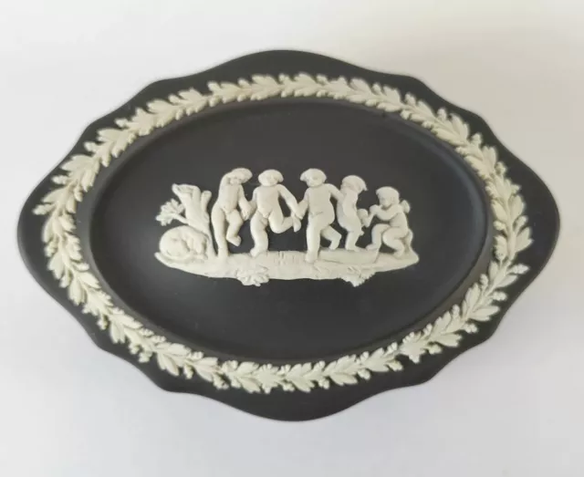 Wedgwood Noir - Boîte à Bijoux Bateau en Forme De Angelot