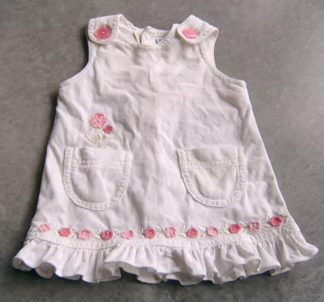 Pumpkin Patch Baby Girls Cord Pinafore Dress  Sz 0 - 3 Months (000)